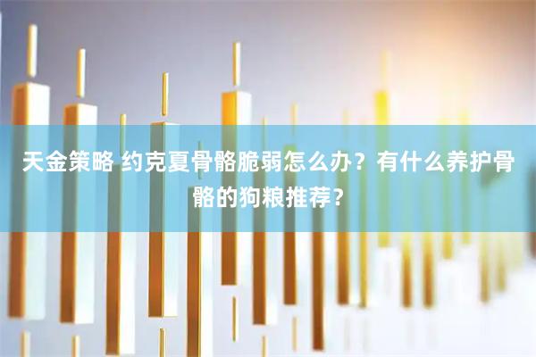 天金策略 约克夏骨骼脆弱怎么办？有什么养护骨骼的狗粮推荐？