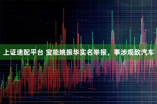 上证速配平台 宝能姚振华实名举报，事涉观致汽车